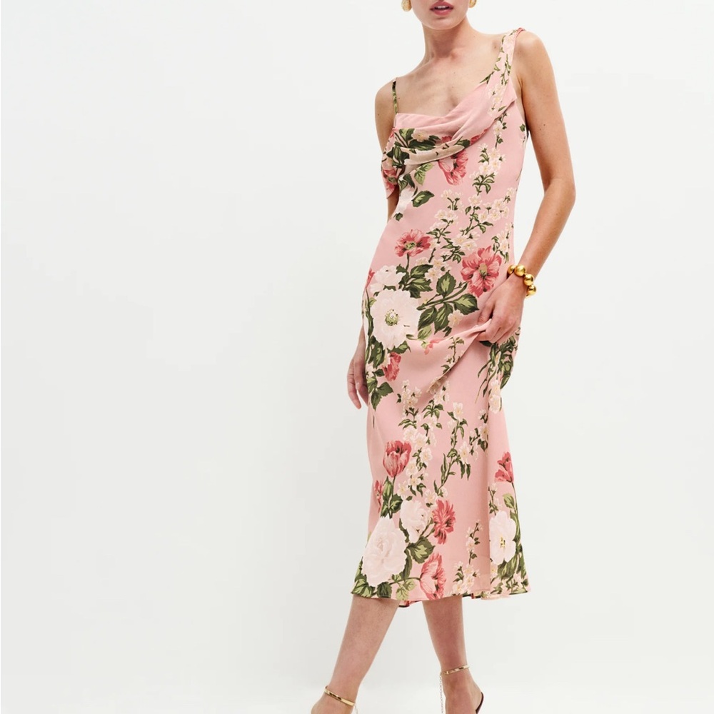 Pink Floral Reya Reformation Dress